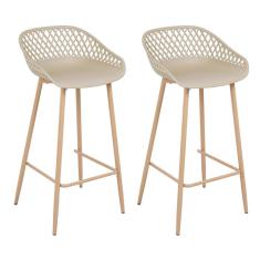 Kit 2 banquetas altas bancada cozinha Clarice Cloe