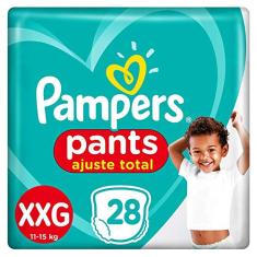 Fralda Infantil Pampers Pants Ajuste Total, Com 28 Fraldas Descartáveis, Tamanho XXG, PAMPERS PANTS