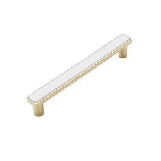 Conjunto de liga de zinco para porta de armário de cozinha, puxadores de gaveta, maçaneta de porta de armário para móveis, ouro branco 96mm