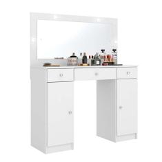 penteadeira camarim com espelho carisma 2 pt 3 gv branca