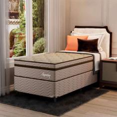 Cama Box Com Colchão Solteiro Supreme Mola Ensacada (72x108x1