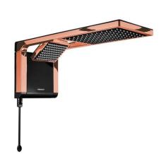 Chuveiro Lorenzetti Acqua Duo Black Rose Gold 220v 7800w