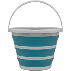 Balde Dobrável Retrátil 10 Litros Flashlimp