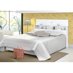  Cabeceira Box Casal Florença 1.60 branco - Vitamov 0530510