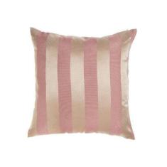 Capa Para Almofada Em Tecido Jacquard Rosa Envelhecido E Dourado Listr