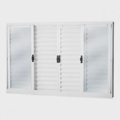 Janela de Aço Veneziana de Correr 100x120cm 6 Folhas coflx mgm