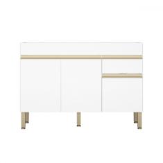 Balcão de Cozinha para Pia 120 Cm Line 3 Portas 1 Gaveta Supremo - Kits Paraná