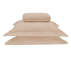 Jogo De Lençol King 3 Peças 200 Fios 100% Algodão, Caqui, Marina Enxovais