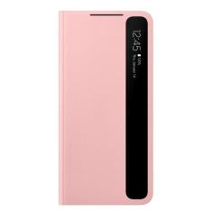 Capa Original Samsung Clear View Galaxy S21 Plus 6.7 pol G996, Rosa