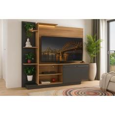 Estante Home Theater para TV até 55 Pol Denver Multimóveis Madeirado P