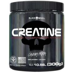 Creatina Monohidratada Creatine 3000mg 300g Black Skull-Unissex