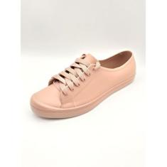 Tênis Feminino Confortável PVC Emborrachado - Janahina Morena, Blush, 