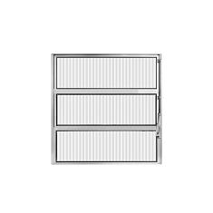 Janela de Alumínio Basculante 60x40cm Hale Esquadrias Branco