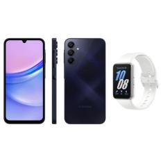 Smartphone Samsung Galaxy A15 6,5 128Gb - Azul Escuro + Smartband Sams