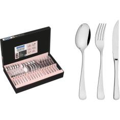 Faqueiro Tramontina 36 Peças Aço Inox Faca Churrasco Mônaco