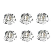 Kit 6 Un. Spot Cristal Embutir G9 Gesso Sanca Lavabo Ac661 - Acende A 