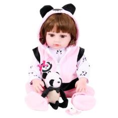 Boneca Bebe Sweetie Reborn(R) Urso Panda Silicone Doll- 48cm - S3
