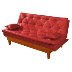 Sofa Cama Caribe Em Material Sintetico Essencial Estofados - Essencial