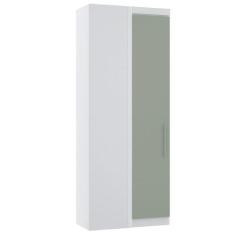 Guarda Roupa De Canto Reto Modulado 90cm 1 Porta Alpes Luciane Móveis 