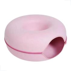Cama Casinha Túnel De Feltro Rosquinha Toca Para Gatos Pet - Pet For Y