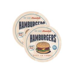 Sousplat Hamburguers - NSW, 2 Peças, com base