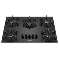 Fogão Cooktop Ultra Chama - 05 Bocas - Mueller Preto