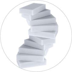 Kit 10 Esponja Magica Remove Tira Mancha Bucha Limpa Parede Chao Tenis