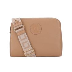 Bolsa Luz da Lua Bella Tiracolo Média Monograma Mocca