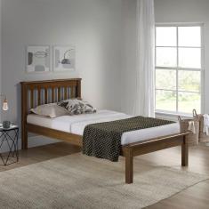 Cama Solteiro Inglesa em Madeira Maciça Mv Outlet