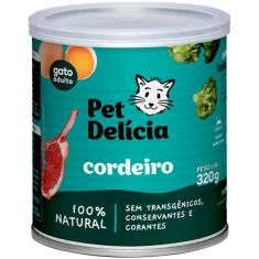 Ração Úmida Pet Delícia Cordeiro para Gatos Adultos - 320 g