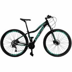 Bicicleta Aro 29 Cripto 24 Marchas Freio Disco e Suspensão, 17", Preto