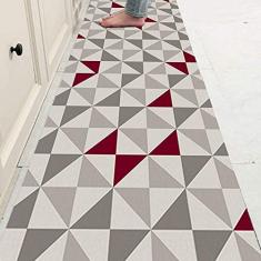 Tapete Passadeira 66 x 240cm Antiderrapante Sem Pelo Geométrico Standard Dona Casa