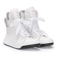 Tênis Hardcorefootwear De Couro Botinha Tratorado Para Academia Collab Juju Salimeni White Leather-Feminino