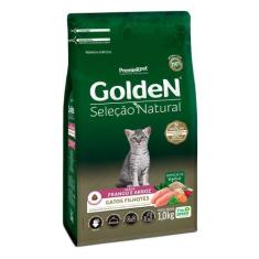 Ração Golden Seleção Natural Gatos Filhotes Frango e Arroz 3,0 kg, 1,0