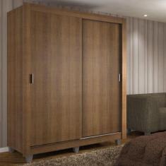 Guarda-Roupa Solteiro Madesa Dallas 2 Portas de Correr 2 Gavetas com P