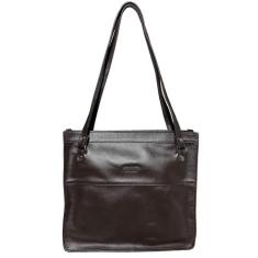 Bolsa Feminina Em Couro Legitimo Trabalho Faculdade Espaçosa Clássica 