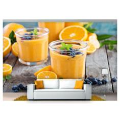 Papel De Parede Suco Frutas Smoothies Polpa 3D Al174 - Você Decora