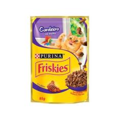 Ração Úmida para Gato Adulto Sachê - Friskies Cordeiro ao Molho 85g, C
