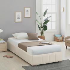 Cama Solteiro Estofada sem Cabeceira Uvaia Cabecasa Madeiramadeira