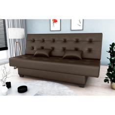 Sofá Cama Laila Corano Marrom F289 - Matrix