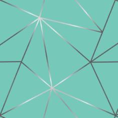 Papel De Parede Zara Verde Tifany Silver Auto Colante 3M