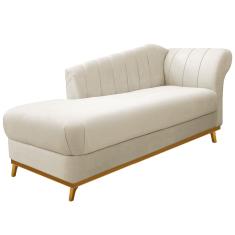 Recamier Vanessa 185cm Lado Esquerdo Corano Bege Doce Sonho