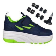 Tênis Infantil Box200 Rodinhas BK2502 Calce Fácil-Unissex