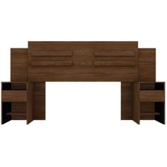 Cabeceira Casal 216cm Triunfo 9590 Ébano Touch Demóbile, Ébano Touch