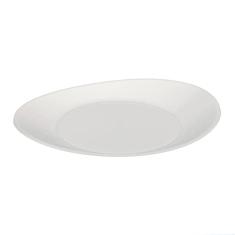Prato Oval Médio Branco 10und Prafesta