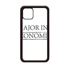 Capa com citação I Major in Economics para iPhone 12 Pro Max para Apple Mini Mobile Case Shell