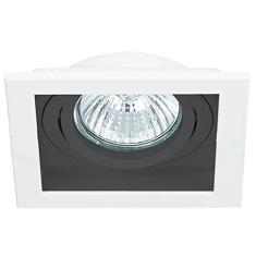 Spot De Embutir Bella Iluminação Conecta No Voltagev Branco/ Preto