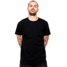 Camiseta Preta 100% Algodão Masculina Di Nuevo Street-Masculino