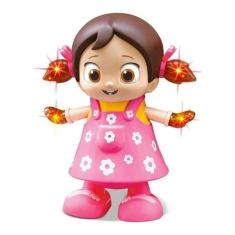 Boneca musical canta dança acende luz dance girl com pilhas