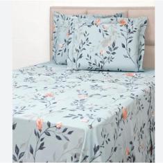 Jogo de Cama Casal Queen 3 Peças Estampado em Microfibra - Estampas So